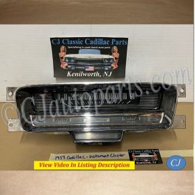 OEM 1959 Cadillac Deville Eldorado Fleetwood DASH INSTRUMENT CLUSTER SPEEDOMETER TRIPOMETER FUEL TEMP GAUGES #15876135/#1587766